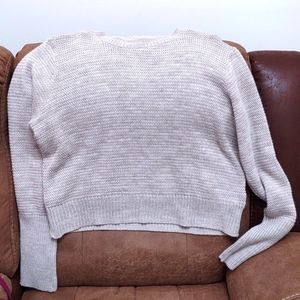 Express Xl beige crop sweater